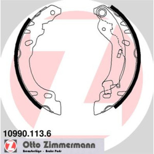 ZIMMERMANN 10990.113.6 Zestaw szczęk hamulcowych dla