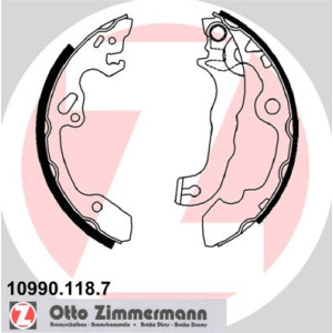 ZIMMERMANN 10990.118.7 Kit ganasce freno per