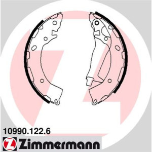 ZIMMERMANN 10990.122.6 Kit ganasce freno per