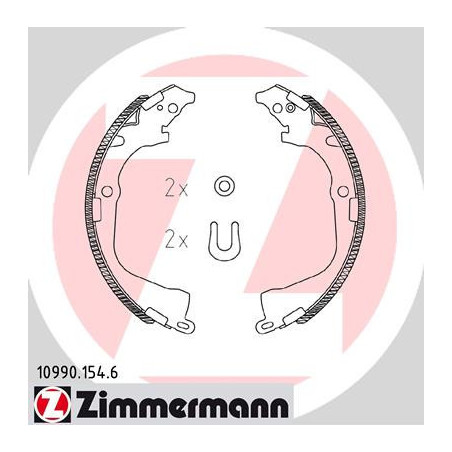 ZIMMERMANN 10990.154.6 Jeu de mâchoires de frein pour