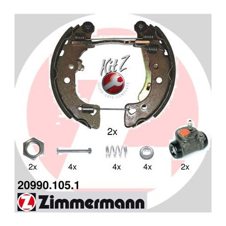 ZIMMERMANN 20990.105.1 Kit ganasce freno per