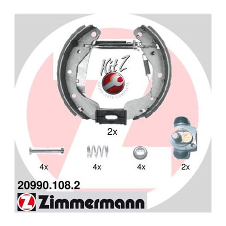 ZIMMERMANN 20990.108.2 Jeu de mâchoires de frein pour