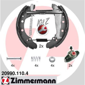 ZIMMERMANN 20990.110.4 Jeu de mâchoires de frein pour