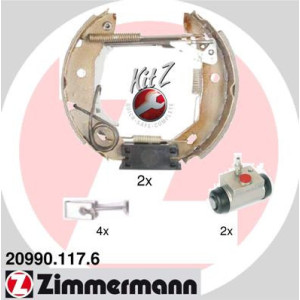ZIMMERMANN 20990.117.6 Zestaw szczęk hamulcowych dla