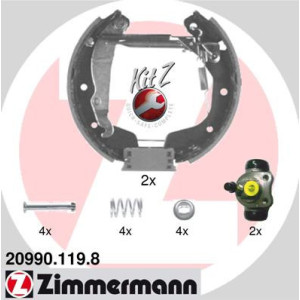 ZIMMERMANN 20990.119.8 Jeu de mâchoires de frein pour