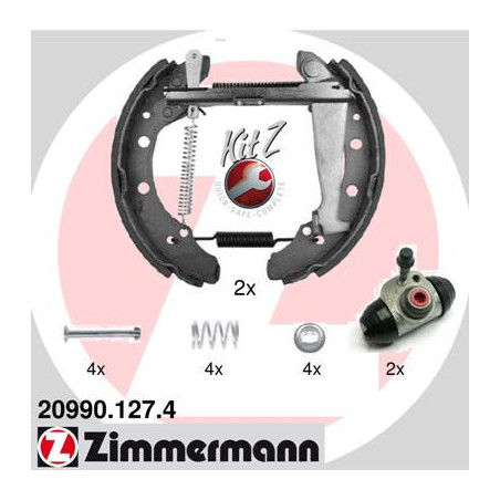 ZIMMERMANN 20990.127.4 Sada brzdových čelistí pro