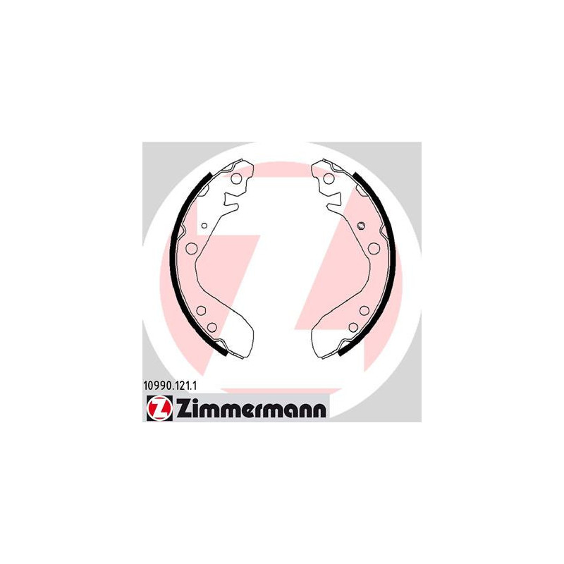 ZIMMERMANN 10990.121.1 Brake Shoe Set Rear for