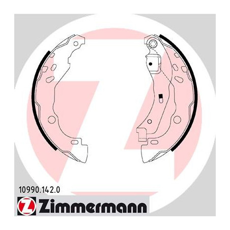 ZIMMERMANN 10990.142.0 Juego de zapatas de frenos para