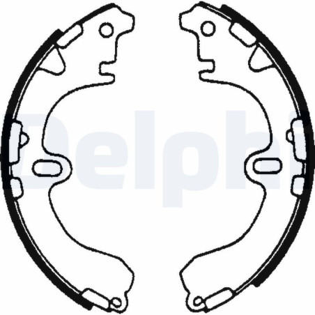 DELPHI LS1601 Kit ganasce freno per