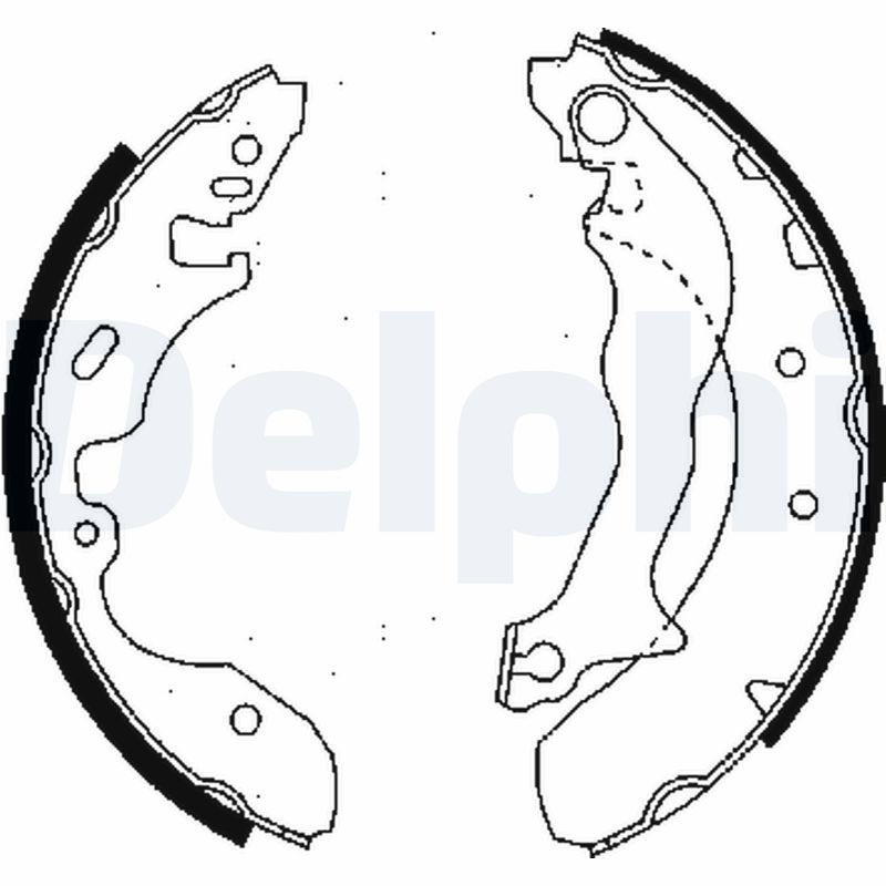 DELPHI LS1684 Bremsbackensatz für