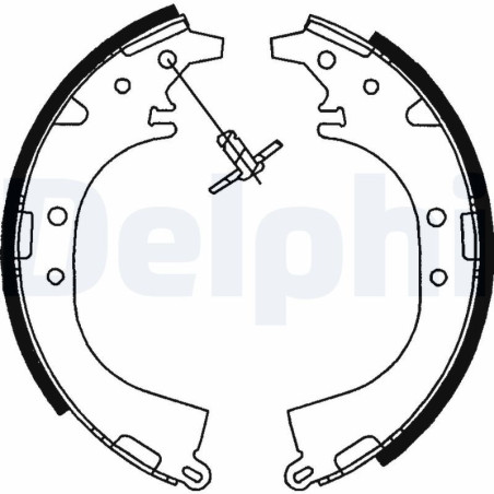DELPHI LS1745 Kit ganasce freno per