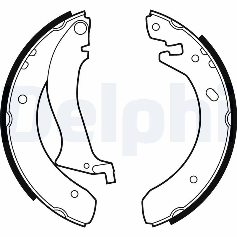 DELPHI LS1870 Brake Shoe Set Rear for