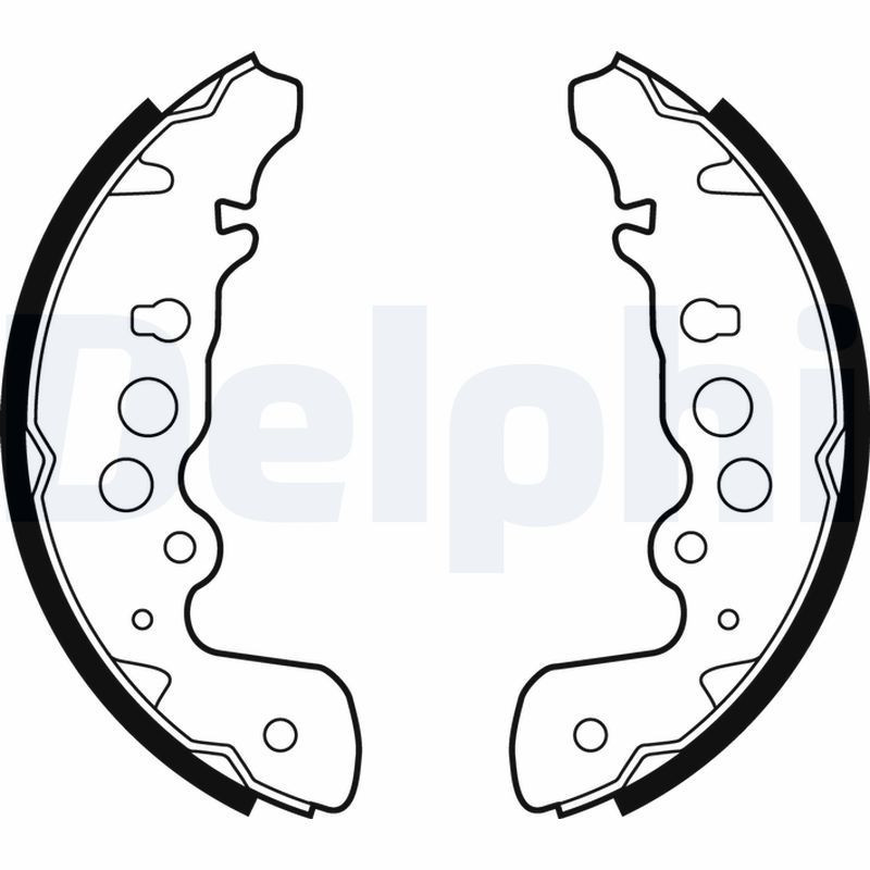 DELPHI LS1882 Kit ganasce freno per