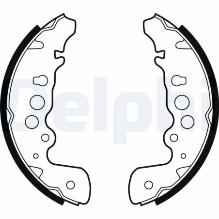 DELPHI LS1882 Kit ganasce freno per