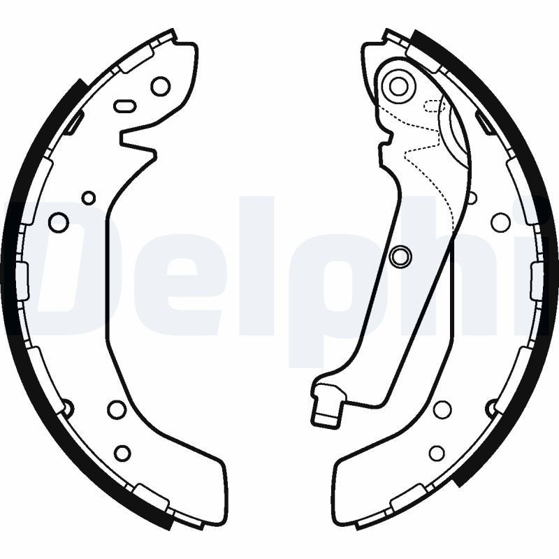 DELPHI LS2117 Brake Shoe Set Rear for