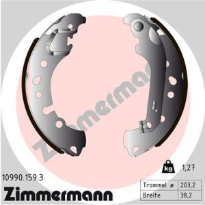 ZIMMERMANN 10990.159.3 Kit ganasce freno per