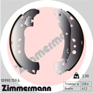 ZIMMERMANN 10990.159.6 Brake Shoe Set Rear for