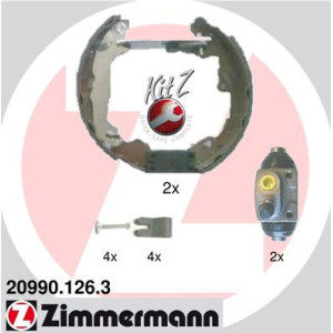 ZIMMERMANN 20990.126.3 Sada brzdových čelistí pro