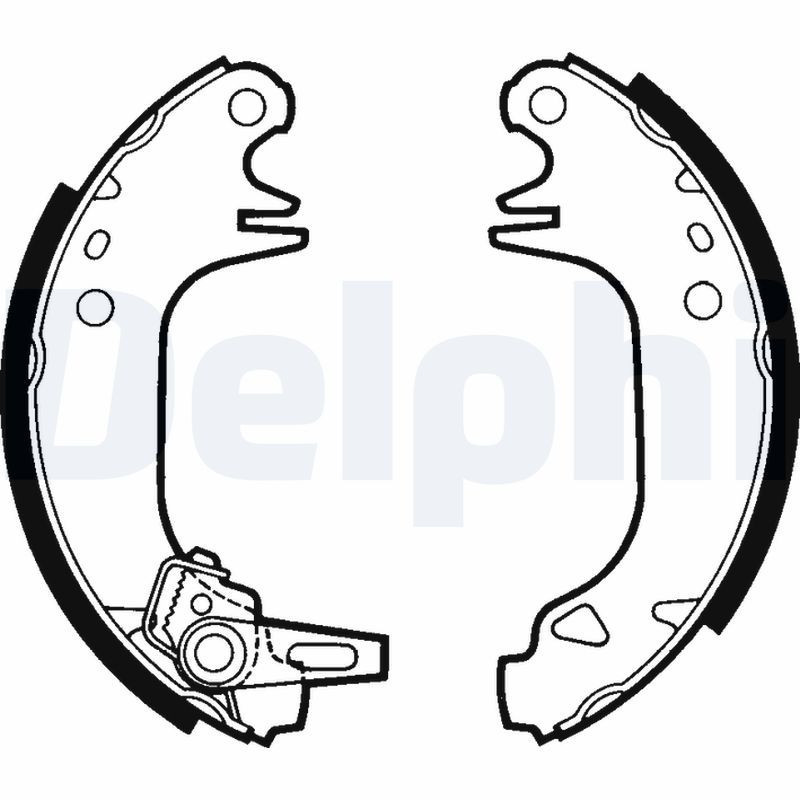 DELPHI LS1382 Brake Shoe Set Rear for