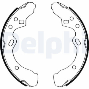 DELPHI LS1501 Brake Shoe Set Rear for
