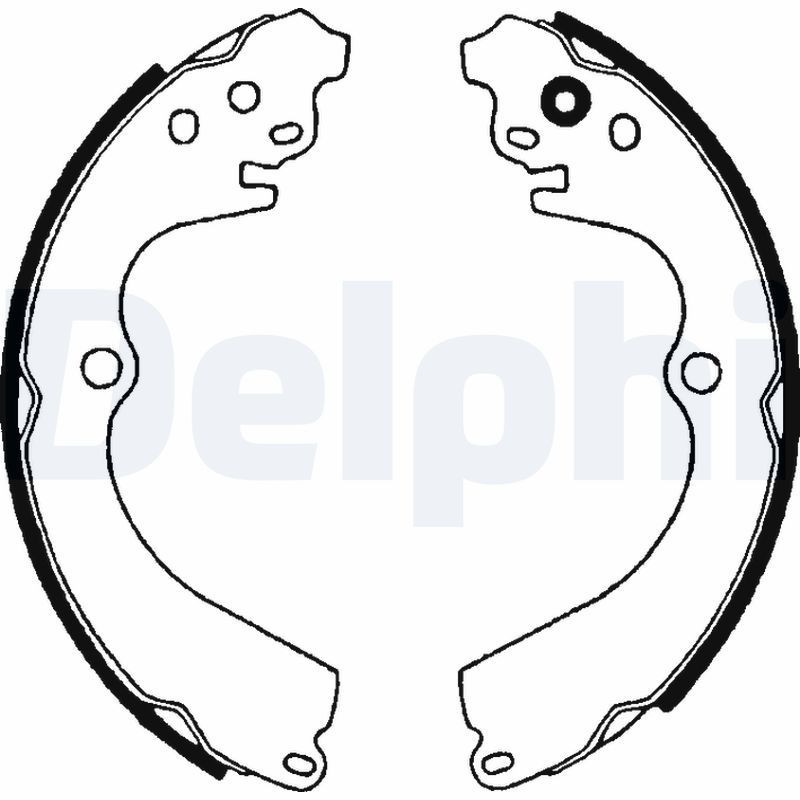 DELPHI LS1604 Kit ganasce freno per