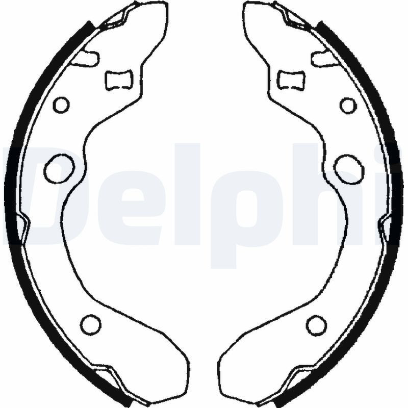 DELPHI LS1679 Kit ganasce freno per