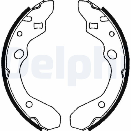 DELPHI LS1679 Bremsbackensatz für