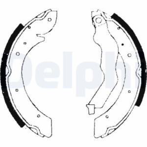 DELPHI LS1714 Kit ganasce freno per