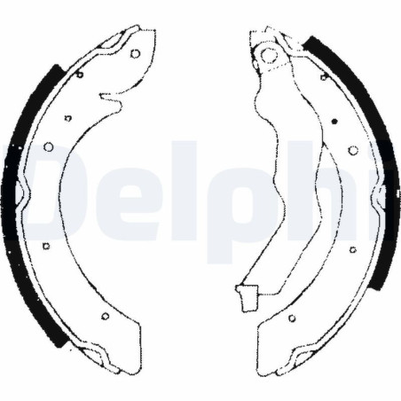 DELPHI LS1714 Jeu de mâchoires de frein pour