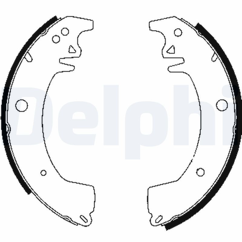 DELPHI LS1911 Brake Shoe Set Rear for