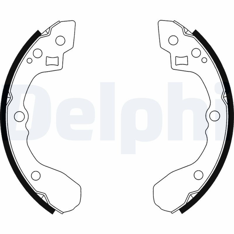DELPHI LS1918 Brake Shoe Set Rear for