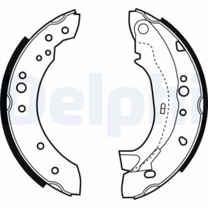 DELPHI LS1921 Brake Shoe Set Rear for