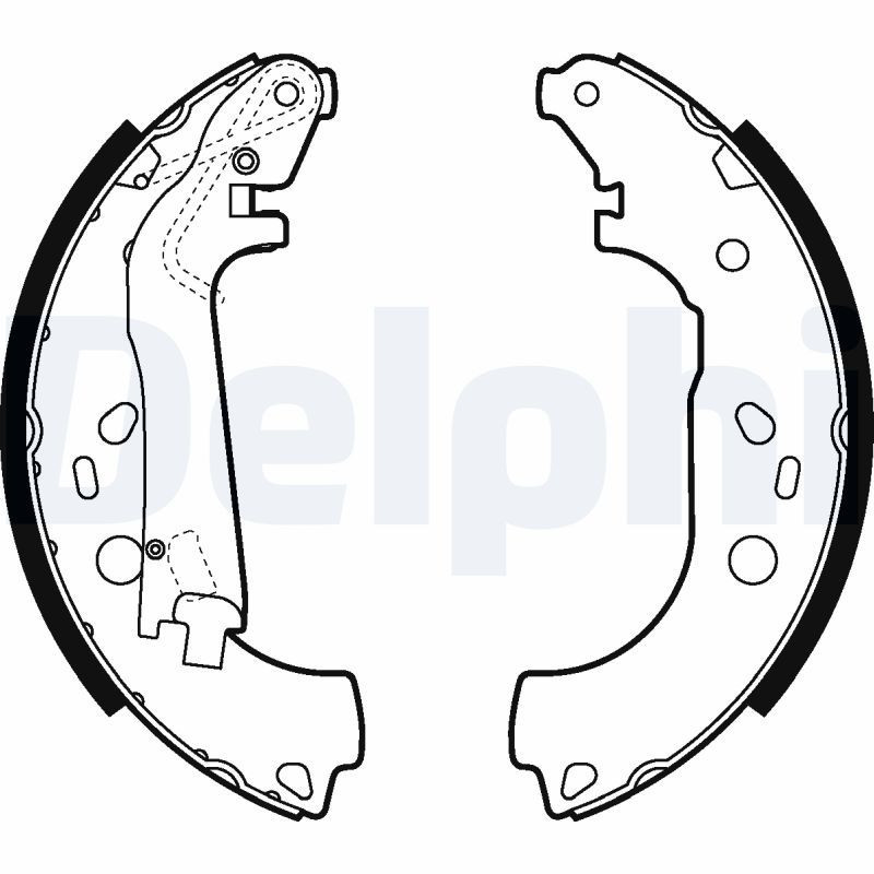 DELPHI LS2014 Juego de zapatas de frenos para
