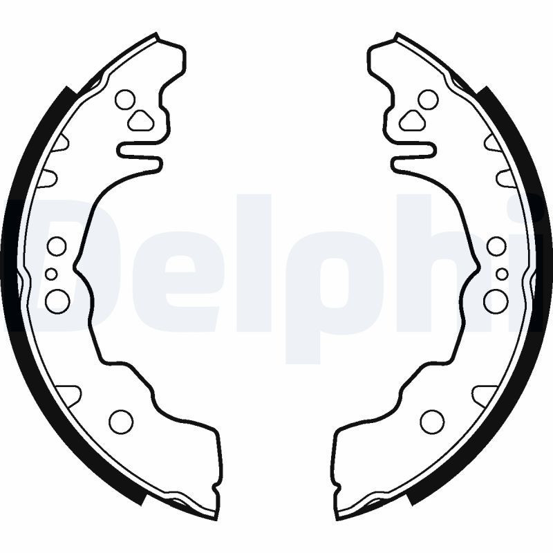 DELPHI LS2023 Bremsbackensatz für