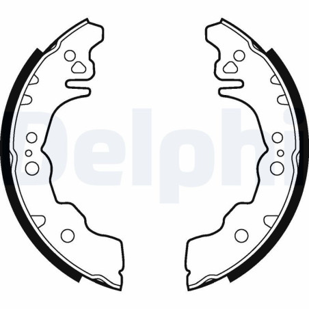 DELPHI LS2023 Kit ganasce freno per