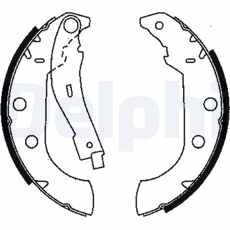 DELPHI LS1833 Kit ganasce freno per
