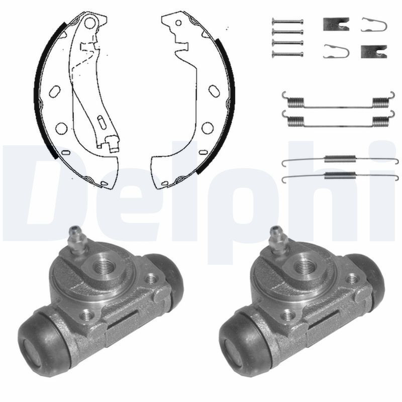 DELPHI KP1116 Juego de zapatas de frenos para