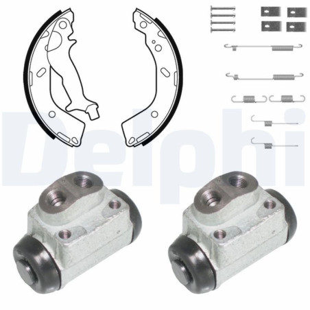 DELPHI KP1124 Kit ganasce freno per