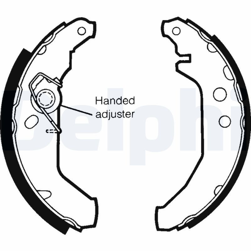 DELPHI LS1435 Kit ganasce freno per