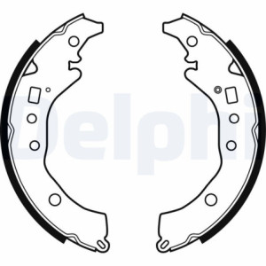 DELPHI LS2079 Brake Shoe Set Rear for