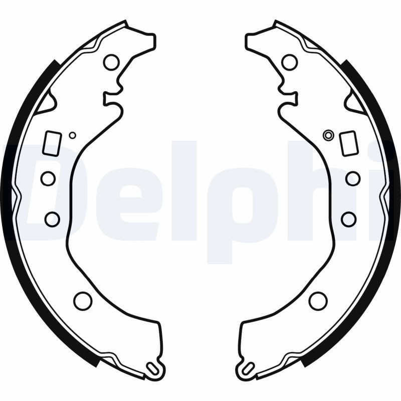 DELPHI LS2079 Juego de zapatas de frenos para