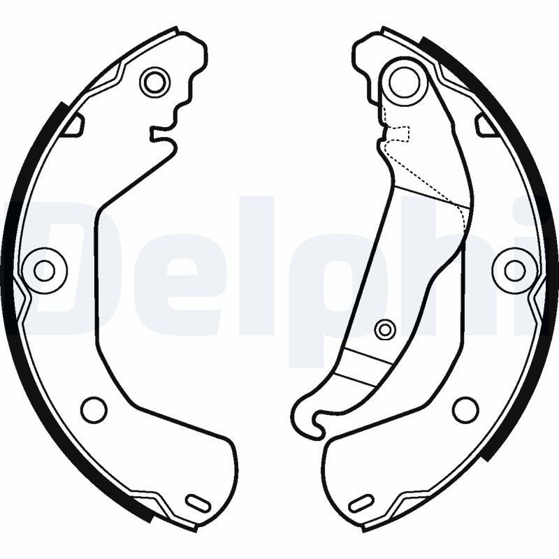 DELPHI LS2112 Kit ganasce freno per