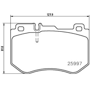 BREMBO P 50 123 Pastiglie freno anteriore per Mercedes C