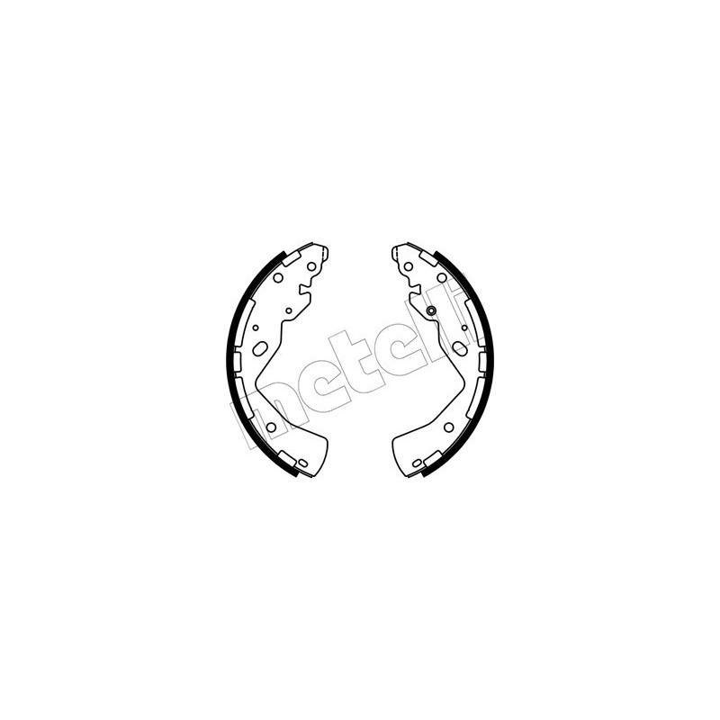 METELLI 53-0668 Zestaw szczęk hamulcowych dla