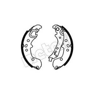 METELLI 53-0720 Sada brzdových čelistí pro