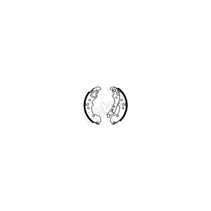METELLI 53-0720 Jeu de mâchoires de frein pour