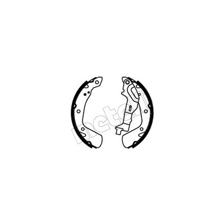 METELLI 53-0741 Sada brzdových čeľustí pre