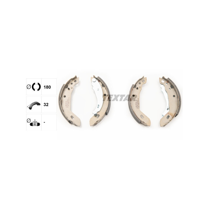 TEXTAR 91031200 Bremsbackensatz Hinten für 306 205 Xsara ZX 309 AX