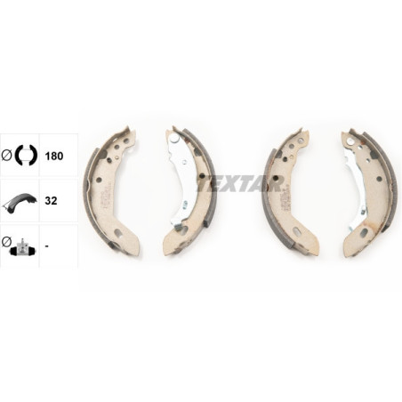 TEXTAR 91031200 Bremsbackensatz für