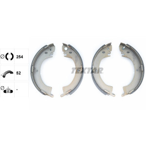 TEXTAR 91035200 Zestaw szczęk hamulcowych tył dla L 300 200 PAJERO Shogun